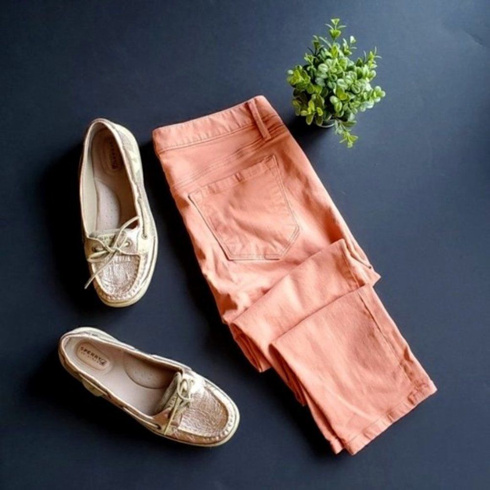 ⚘Loft Outlet Salmon Cropped pants